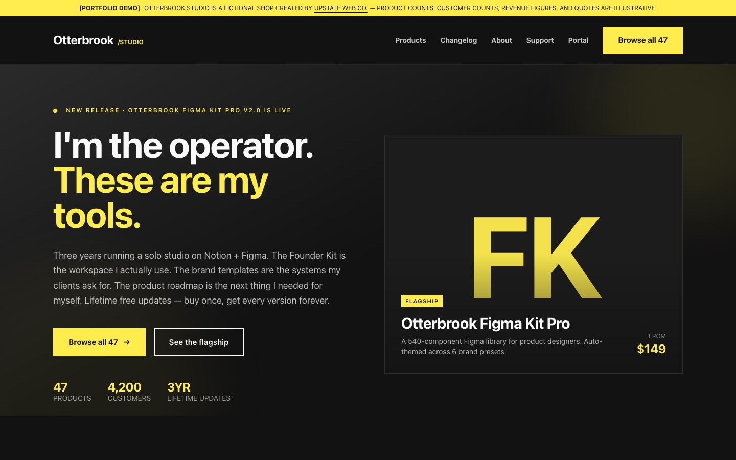 Otterbrook Studio: A Storefront for a Solo Digital-Product Maker