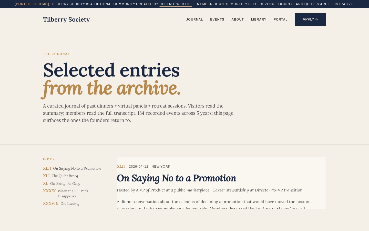 Tilberry Society page 1